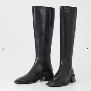 BNIB Vagabond Blanca Genuine Leather Tall Boots - BLACK SIZE 6